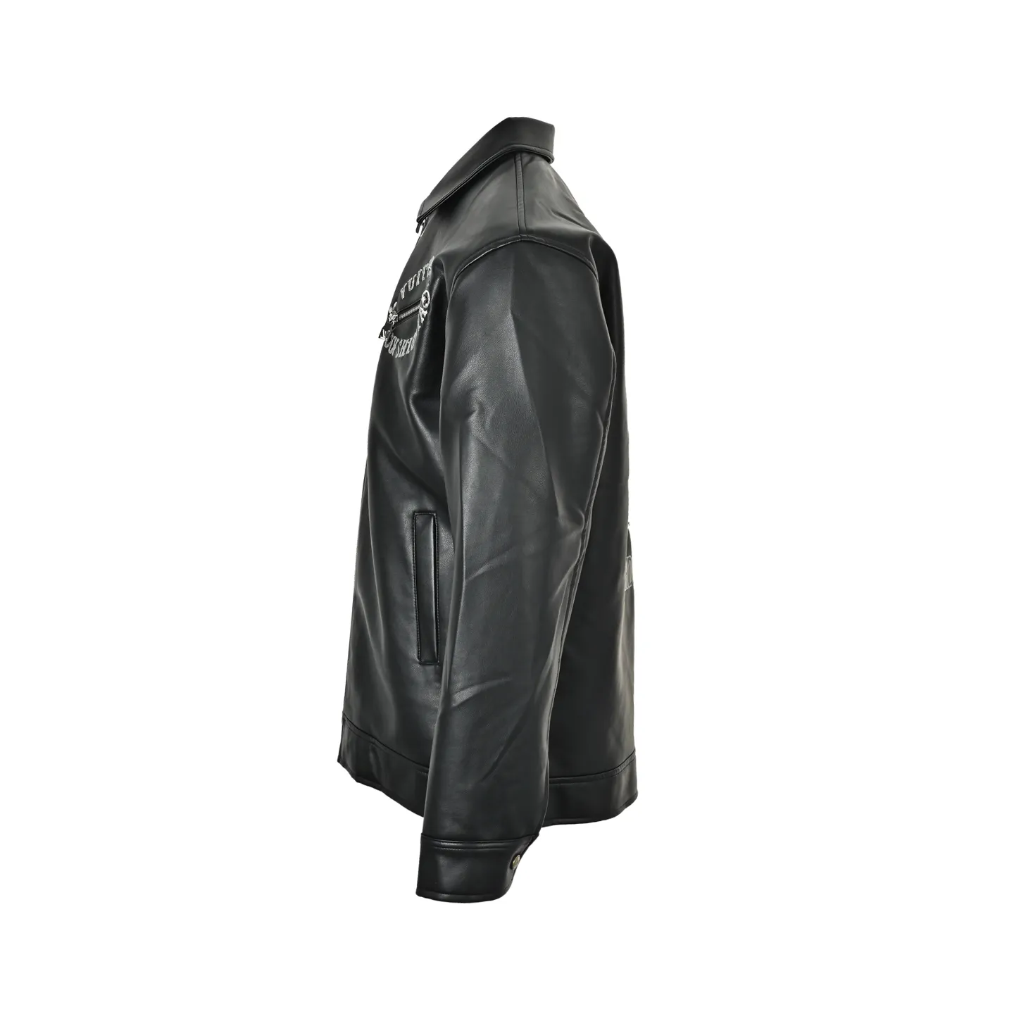 Louis Vuitton/Louis Vuitton Shibuya limited motorcycle lapel leather jacket